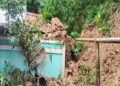 Family escapes as electric tower wall collapses on Tripura home