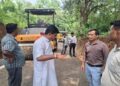 MLA Pinaki inspects key road project in Kalyanpur