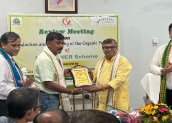 Tripura Honours Bidhan Das for Excellence in Organic Farming