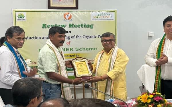 Tripura Honours Bidhan Das for Excellence in Organic Farming