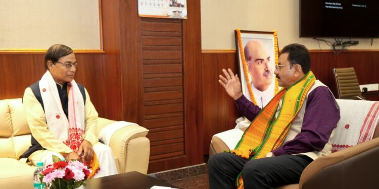 Tripura Speaker Rampada Jamatia meets Assam Speaker Dass