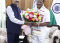 Tripura University VC Meets Governor Reddy