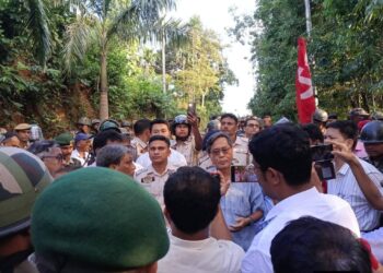 Police Stop CPIM Rally in South Tripura Amid Tension Over Badal Chandra Shil Case