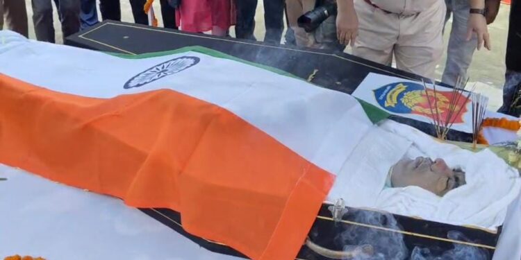 Tripura Bids Emotional Farewell to DGP Anurag Dhankar with Full State Honours
