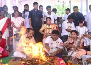 Foundation Stone Laid for Tripurasundari Gurukul