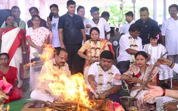 Foundation Stone Laid for Tripurasundari Gurukul
