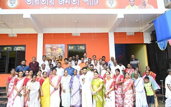 Tripura Minister Tinku Roy Inaugurates BJP Mandal Office in Chandipur