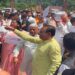 Tripura MP joins NDA protest against Congress