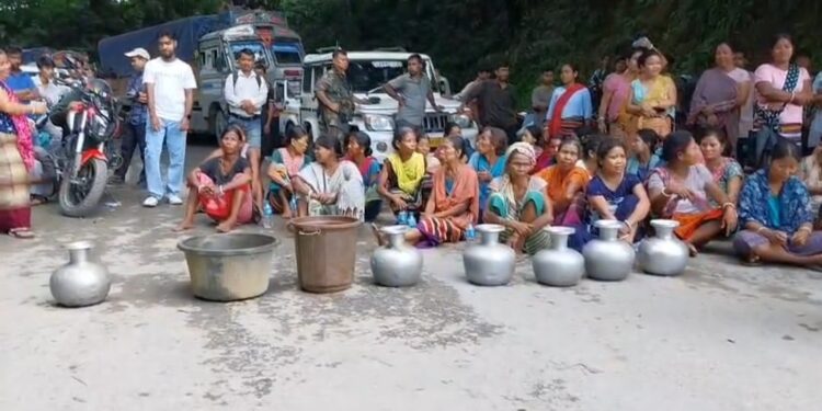 Villagers Block Assam-Agartala Highway Over Water Crisis