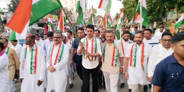 Biplab Kumar Deb Joins Tiranga Rally in Tripura Ahead of Independence Day