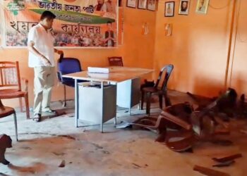 BJP Office Attacked in Khumulwng