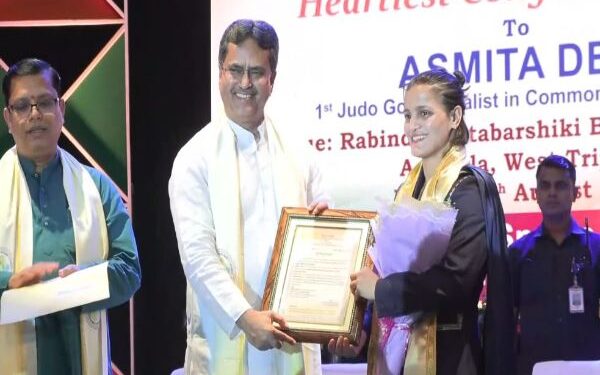 Tripura Honours Judoka Asmita Dey With Rs 10 Lakh, Land Allotment