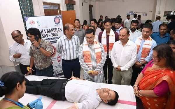 Rebati Tripura Donates Blood in Agartala