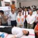 Rebati Tripura Donates Blood in Agartala