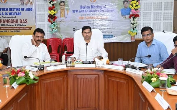 Sudhangshu Das Reviews Welfare Schemes in South Tripura