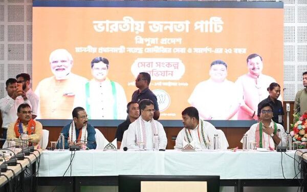 Tripura to Hold Month-Long Seva Sankalp Abhiyan from Sept 17