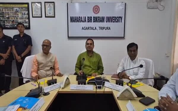 Tripura targets 75% higher education enrolment