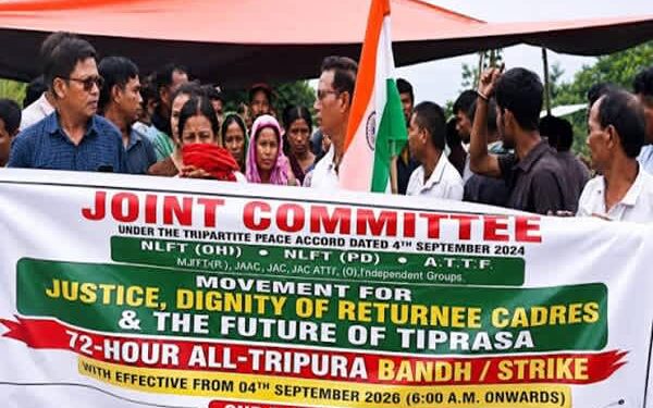 Tripura Bandh Disrupts Road, Rail Traffic
